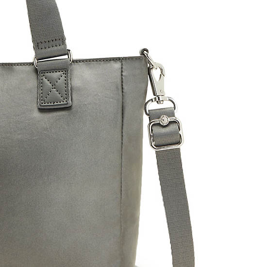 Kipling Venla Metallic Tote Tassen Grijs | België 1741NW